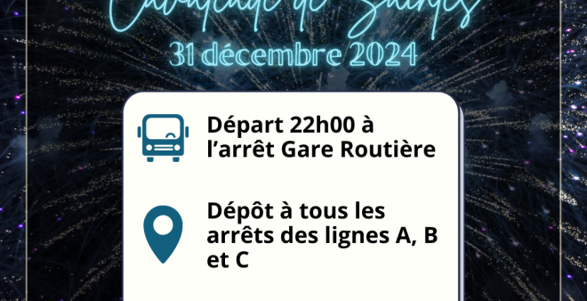 Navette retour Cavalcade de Saintes le 31/12/2024