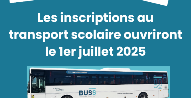 Les inscriptions au transport scolaire ouvriront le 1er juillet 2025